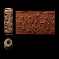 Phoenician Cream Stone Cylinder Seal