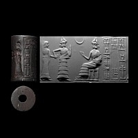 'Professor Erlenmeyer’s First Cylinder Seal' A Neo-Sumerian Haematite Seal of Abbamu, Scribe, Son of Bazige