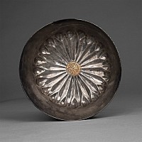Greek Silver-Gilt Phiale with Petals and Lozenges