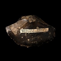 Stone Age Knapped Flint Scraper Knife