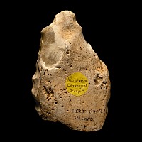 Stone Age Knapped Flint Convergent Scraper
