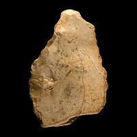Stone Age Knapped Flint Convergent Scraper