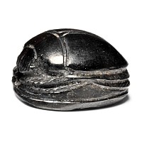 Egypto-Phoenician Period Haematite Scarab with Winged Figure