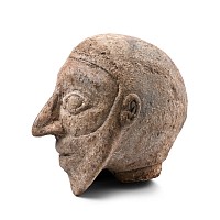 Old Babylonian Terracotta Head of a Demon
