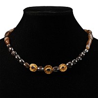 Graeco-Roman Necklace with Gold Beads