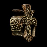 Enamelled Bronze Dagger Pommel