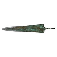 Greek Bronze Tanged Spearhead