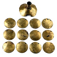 Byzantine Age Gilt Bronze Horse Bridle Decoration Group