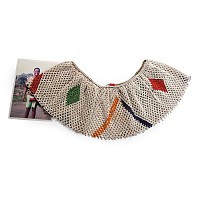 Zulu Woman's 'Umgexo' Beaded Collar and Photograph of an Unknown Zulu, a Descendant of the Owner, Wearing It