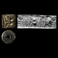 Uruk Grey Chert Cylinder Seal