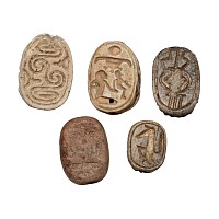 Egyptian and Phoenician Stone Scarab Group