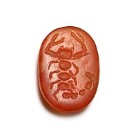 Roman Carnelian Gemstone with Scorpion