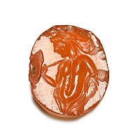 Roman Carnelian Gemstone with Dionysos