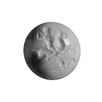 Greek Carnelian Onyx Gemstone with Horseman
