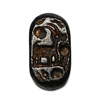 Western Asiatic Black Gemstone with Ibex
