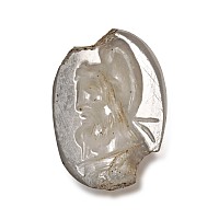 Roman Chalcedony Gemstone with Bearded Bust