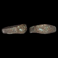 Roman Bronze Ring with Scorpion and EI