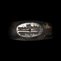 Western Asiatic Silver Ring with Calligraphic Inscription