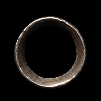 Medieval Silver '+OF CANFILD' Hawking Ring or Vervel