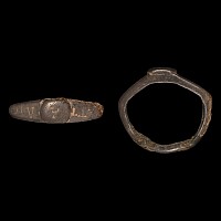 Roman Bronze Ring with Inscription