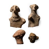 Western Asiatic Terracotta Idol Head Collection