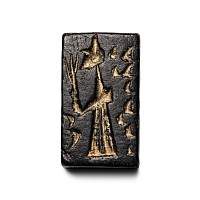 Western Asiatic Four-Sided Amulet with Figures and Stars