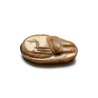 Roman Agate Cameo with Sleeping Dog