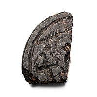 Fragment of a Large Roman Gnostic Gemstone with Inscription to the Reverse