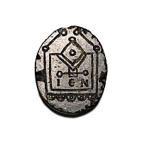 Byzantine Stone Bifacial Amulet with Church Designs