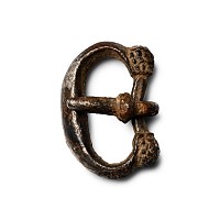 Medieval Silver Decorated Buckle