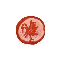 Roman Carnelian Gemstone with Cockerel