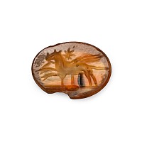 Roman Carnelian Gemstone with Pegasus