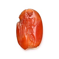 Roman Carnelian Gemstone with Goddess Nemesis Victoria