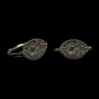 Greek Bronze Ring with Animal or Centaur