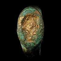 Roman Bronze Ring with Portrait