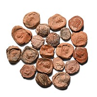 Roman Terracotta Bullae, Tesserae or Token Group