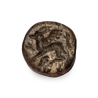 Western Asiatic Stone Stamp Seal with Gryphon