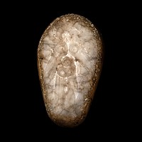 Neo-Babylonian Engraved Grey Stone Duck Weight with Abraxas