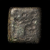 Western Asiatic Bronze Amuletic Stamp Seal with Figures