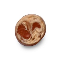 Sasanian Banded Agate Stamp Seal with Sphinx