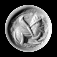 Sasanian Agate Stamp Seal with Sphinx