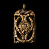 Large Renaissance Gilt Bronze Floral Belt Plate