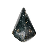 Western Asiatic Black Stone Fish Pendant