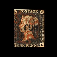 Victorian Penny Black with 'Charing Cross' Cancellation