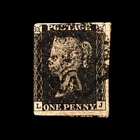 Victorian Penny Black with 'Manchester' Maltese Cross