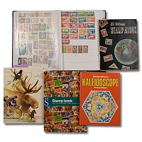 Collection of World Stamps in Five Albums