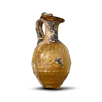Roman Sidonian Mould Blown Glass Juglet