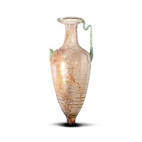 Large Roman Glass Amphora with Trail