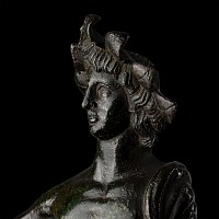 Large Etruscan Statue of a Priest with Patera