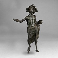 Large Etruscan Statue of a Priest with Patera